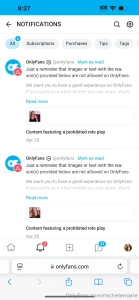I ve been having my content restricted unfortunately onlyfans say they