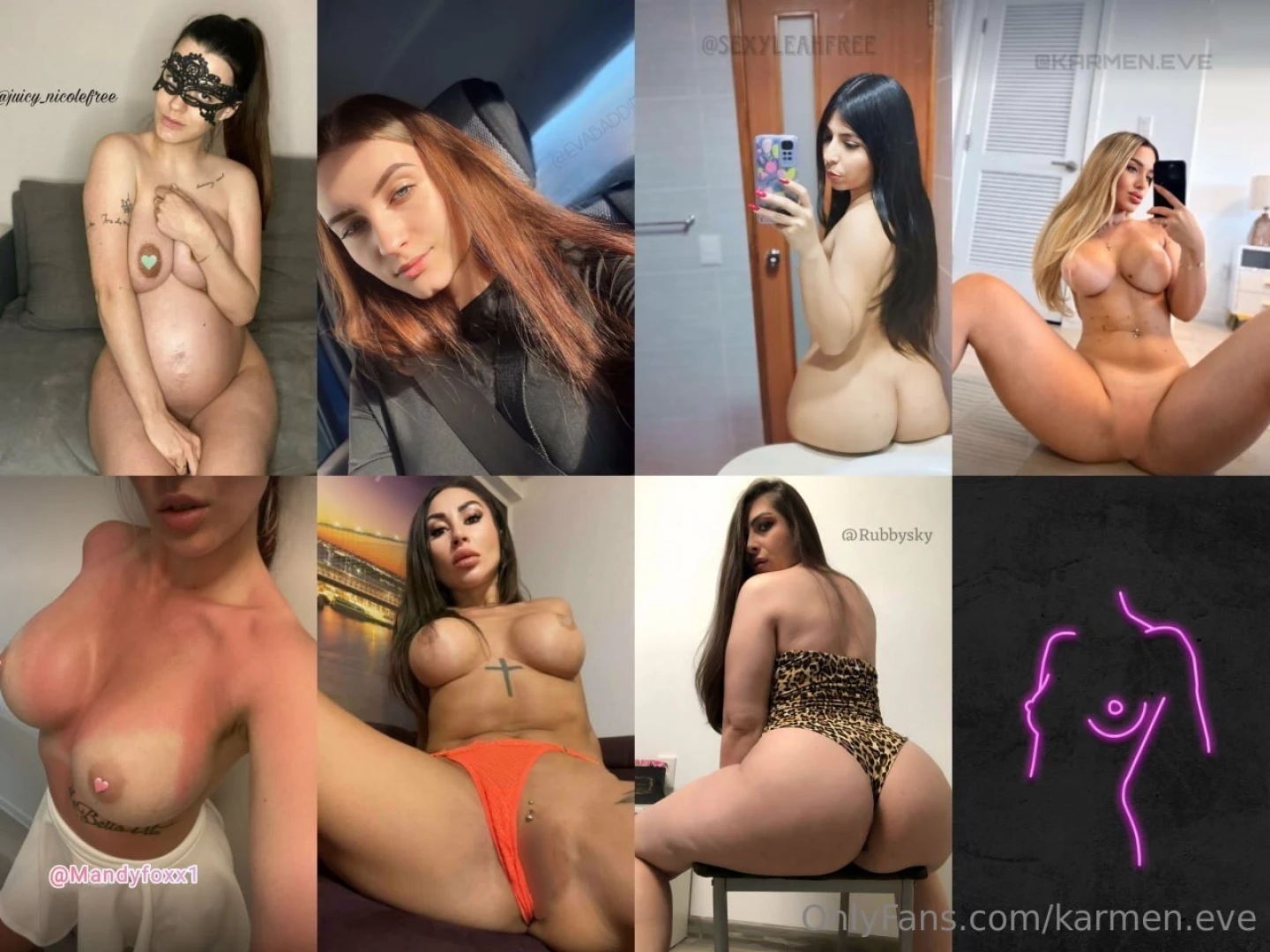 Juicy_nicolefree evabaddiep sexyleahfree karmen eve mandyfoxx1 part 1 