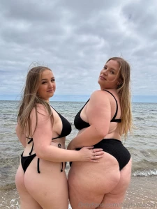 Secluded nude beach all to ourselves of course we had to get our tits part 3