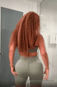 I was still in my tight little yoga set all sweaty and pumped for you