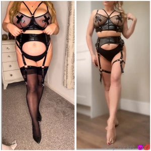Just a little before and after pic in the same lingerie set