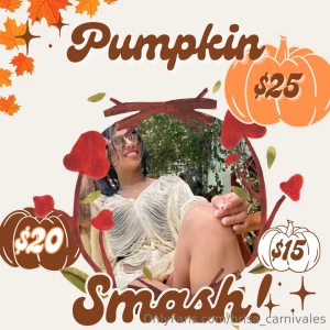 Pumpkin smash wanna cum smash my pumpkins papi i dont mind if we make