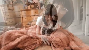 Watch me tease my stepdad in my cute school outfit then please him