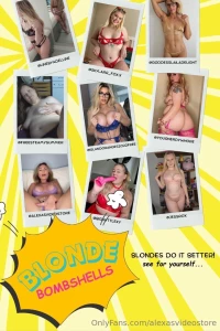 Nine of the naughtiest blondes on of are ready to show you that
