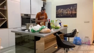 Cooking with my hungarian friend csabi who is so funny part 1