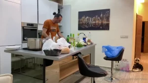 Cooking with my hungarian friend csabi who is so funny part 2