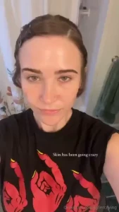 She glowing