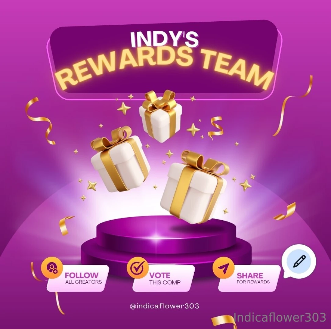 Rewards team indicaflower303 creators v4v dv4dv v4ss v4l 20 caitbear 