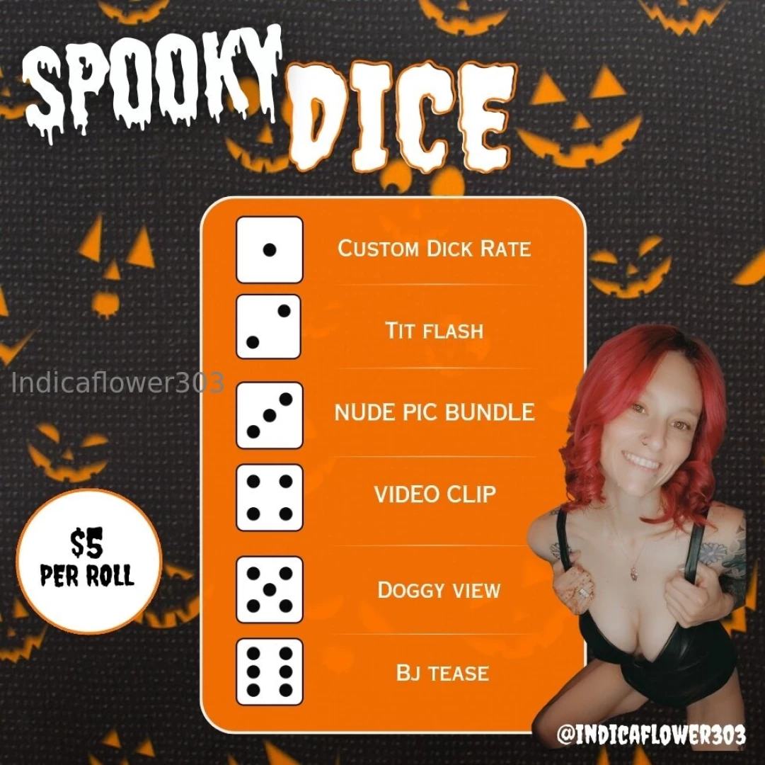 Roll the dice if you dare for just 5 take a chance on a spooky 