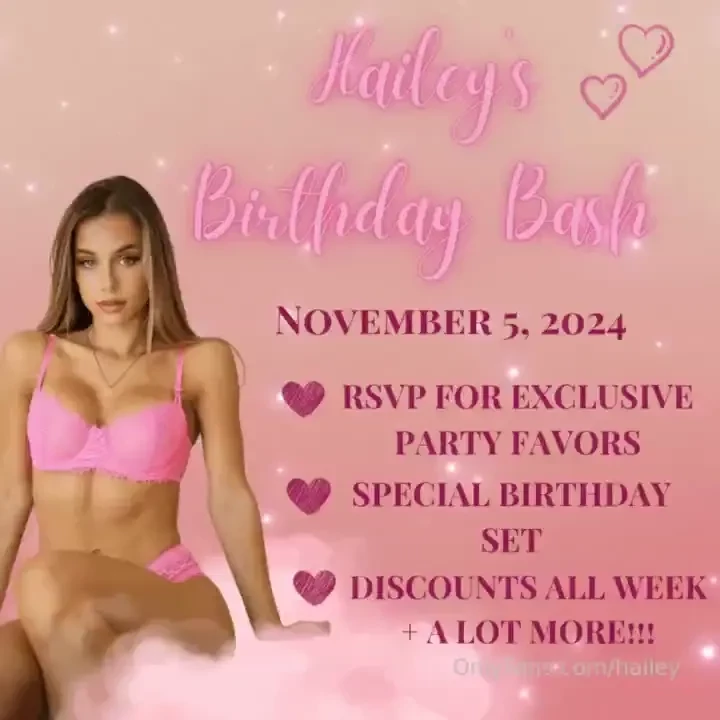 My birthday bash is next week and you re invited i ll be sharing 