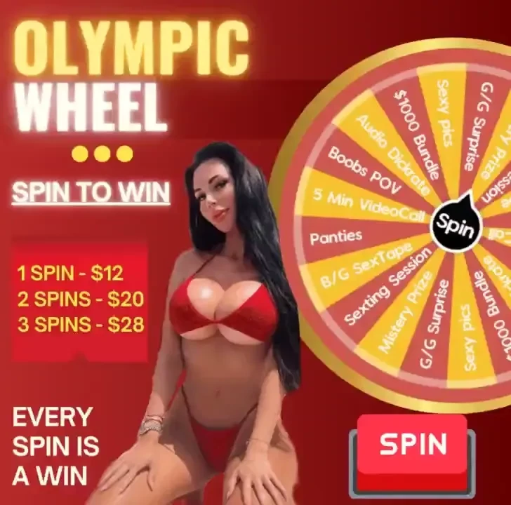 Yvonne s olympic wheel every spin is a win added my panties as a win 