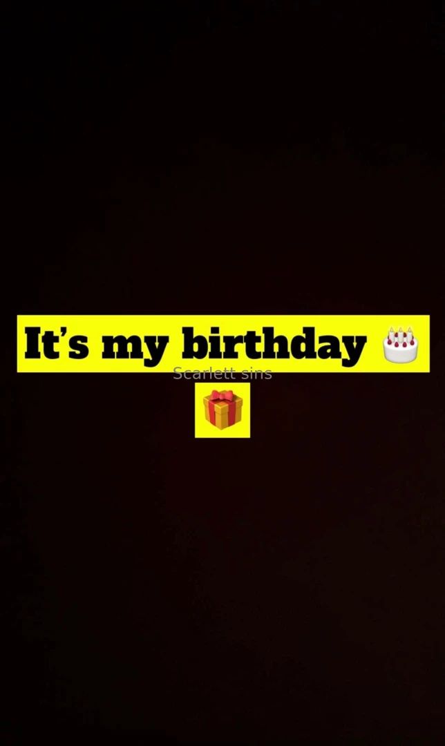 I m ready to receive my birthday gift in the form of tips babe 