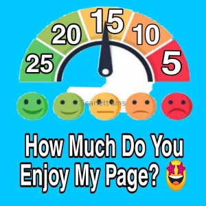 How much do you love my page tip 5 - 25 on how much you enjoy being on