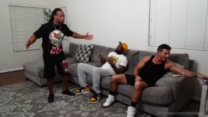 I invited the boys over for the big game we had a caterer come over part 1