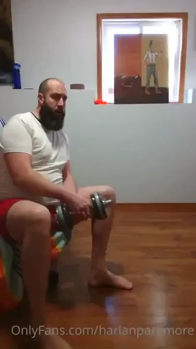 Working out- the stronger i get the better i can toss boys around 