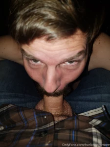 Thescruffyotter getting a good mouthful of daddy cock