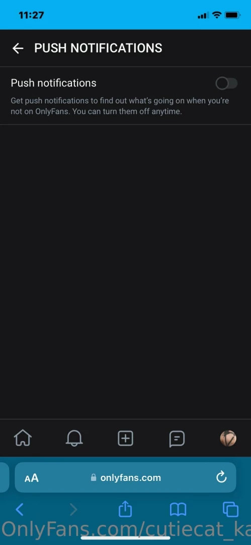 Can someone please tell me why onlyfans has a push notification option 