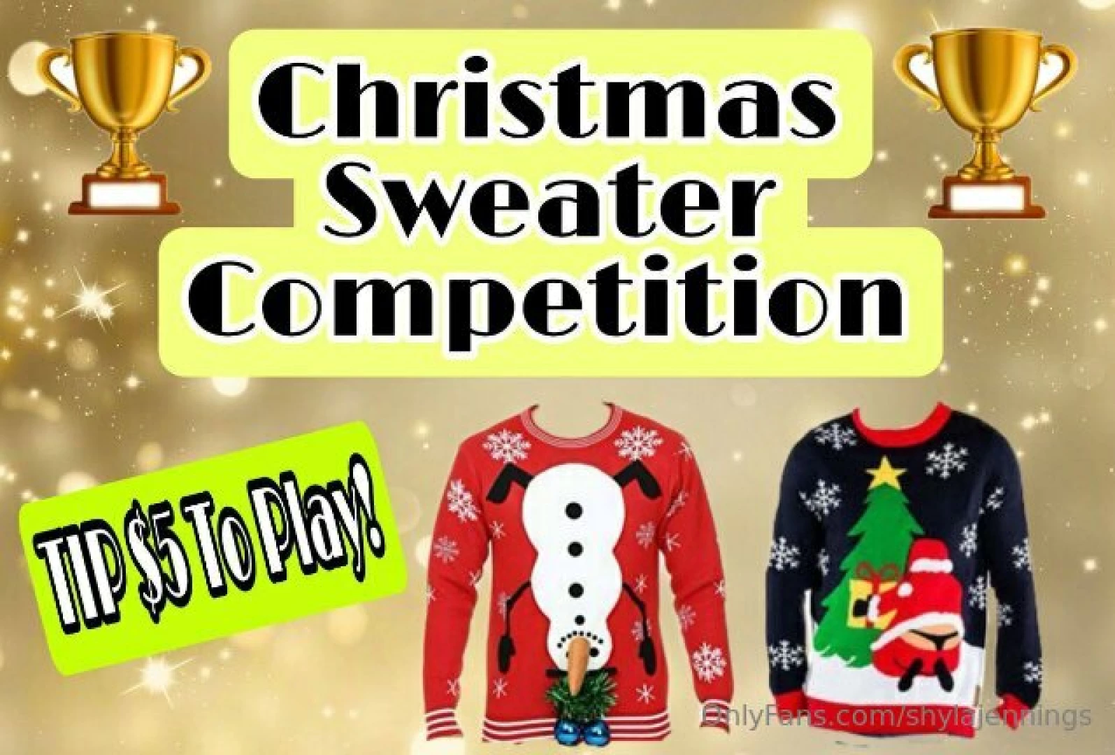 Christmas sweater competition tip 5 to play and take part send your 