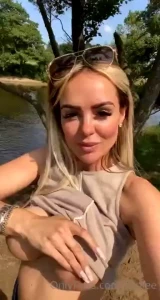 Tits out on the river side