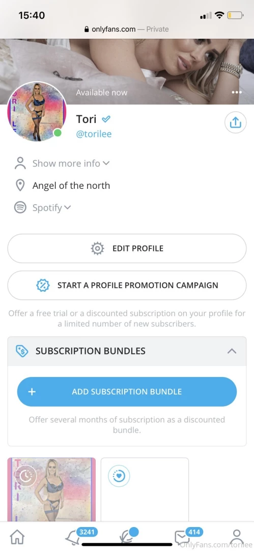 Hi to all of my fans you can now get a subscription bundle which i can 