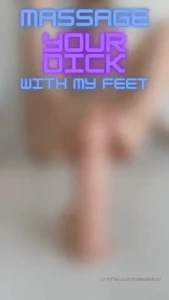 Massage your dick with my toes miss kate the softest soles are ready