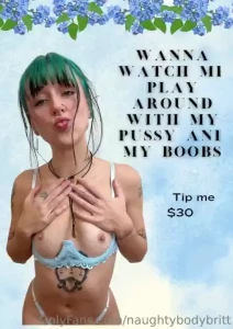 Tip me 30 and i ll send you a solo video of me playing with my pussy