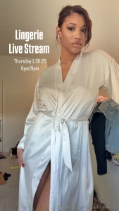 Lingerie live stream tomorrow thursday at 6 9pm est