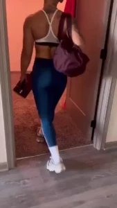 Gym girl gets home from workout sweaty hot amp horny watch what