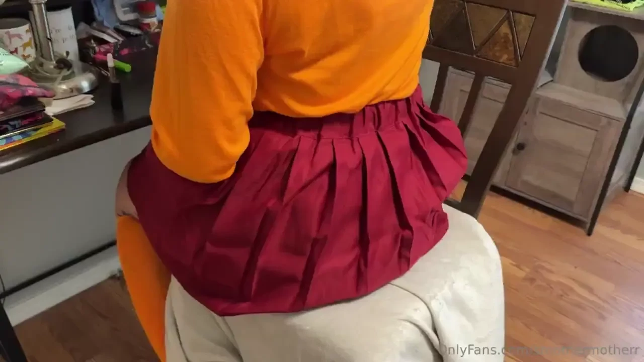 Velma shirks you down and sits on you 