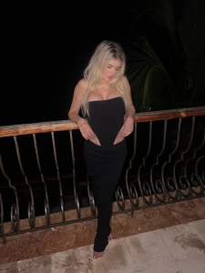 This dress isn t going to stay on for long