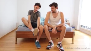 Sneakers socks and feet with lorenzobernini