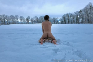 Posing in the snow part 1