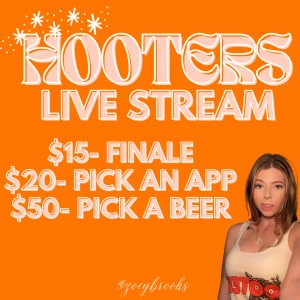 I ll be live tonight come snag an appetizer or a beverage from your