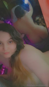 Mirror stood against the wall who s got the cutest booty of all xd