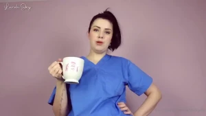 Dr larah treats your sore throat with spit and cock imagine disrupting