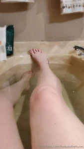 Can t even put my poor broken toe in the hot bath