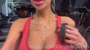 After training i feel even more horny do you want to workout with me part 1