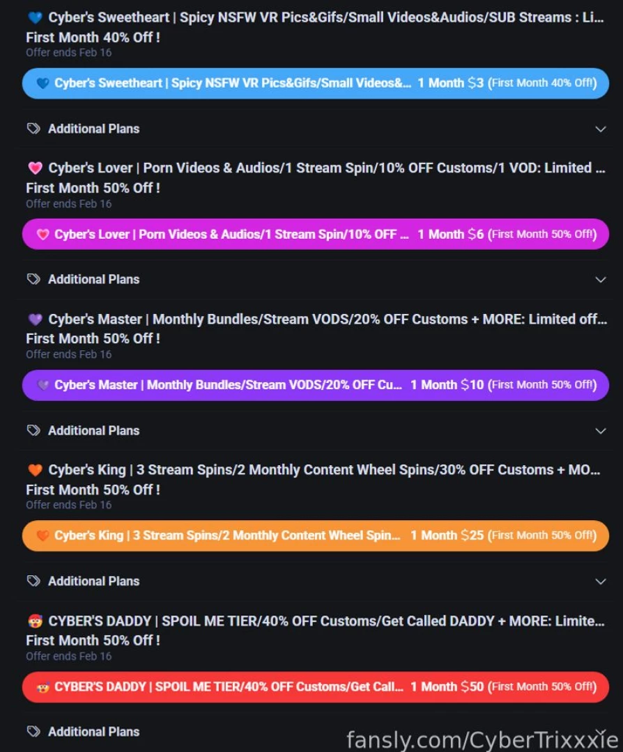 All subs half off for valentine s week ends next sunday https discord 