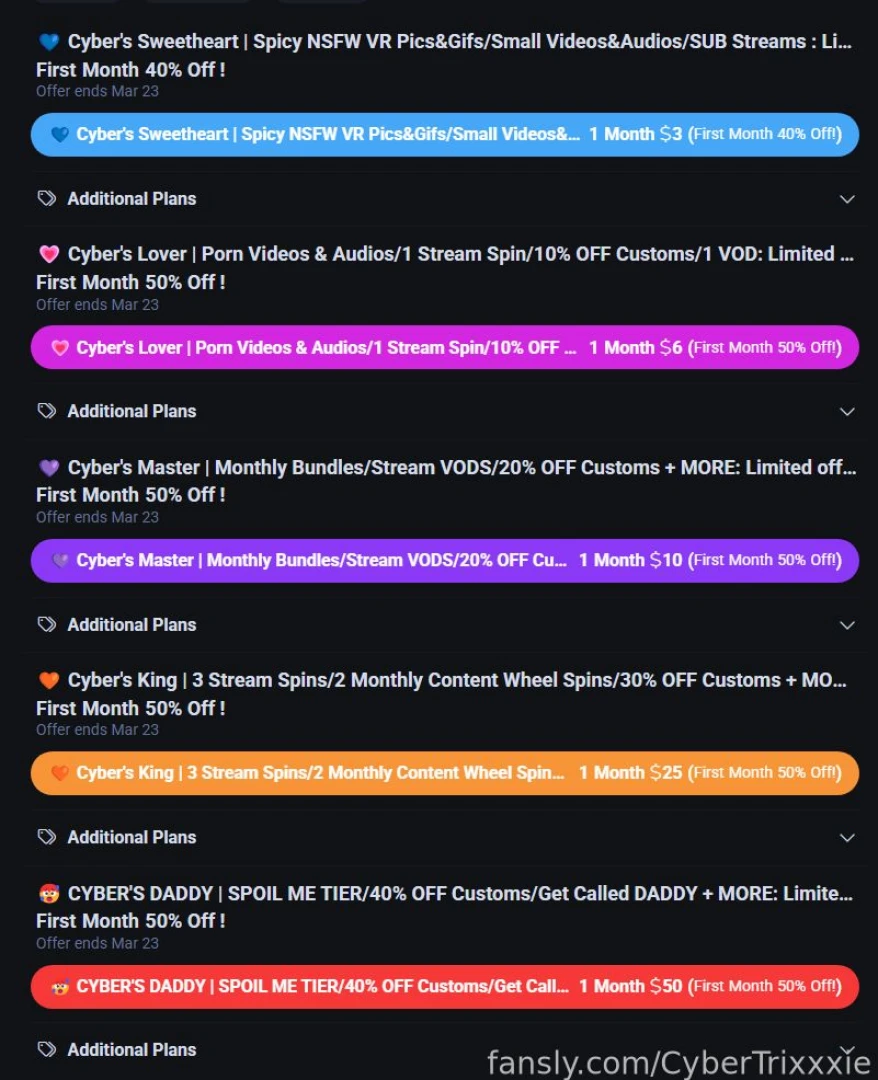 Fansly subs are half off till sunday xoxo https discord gg 