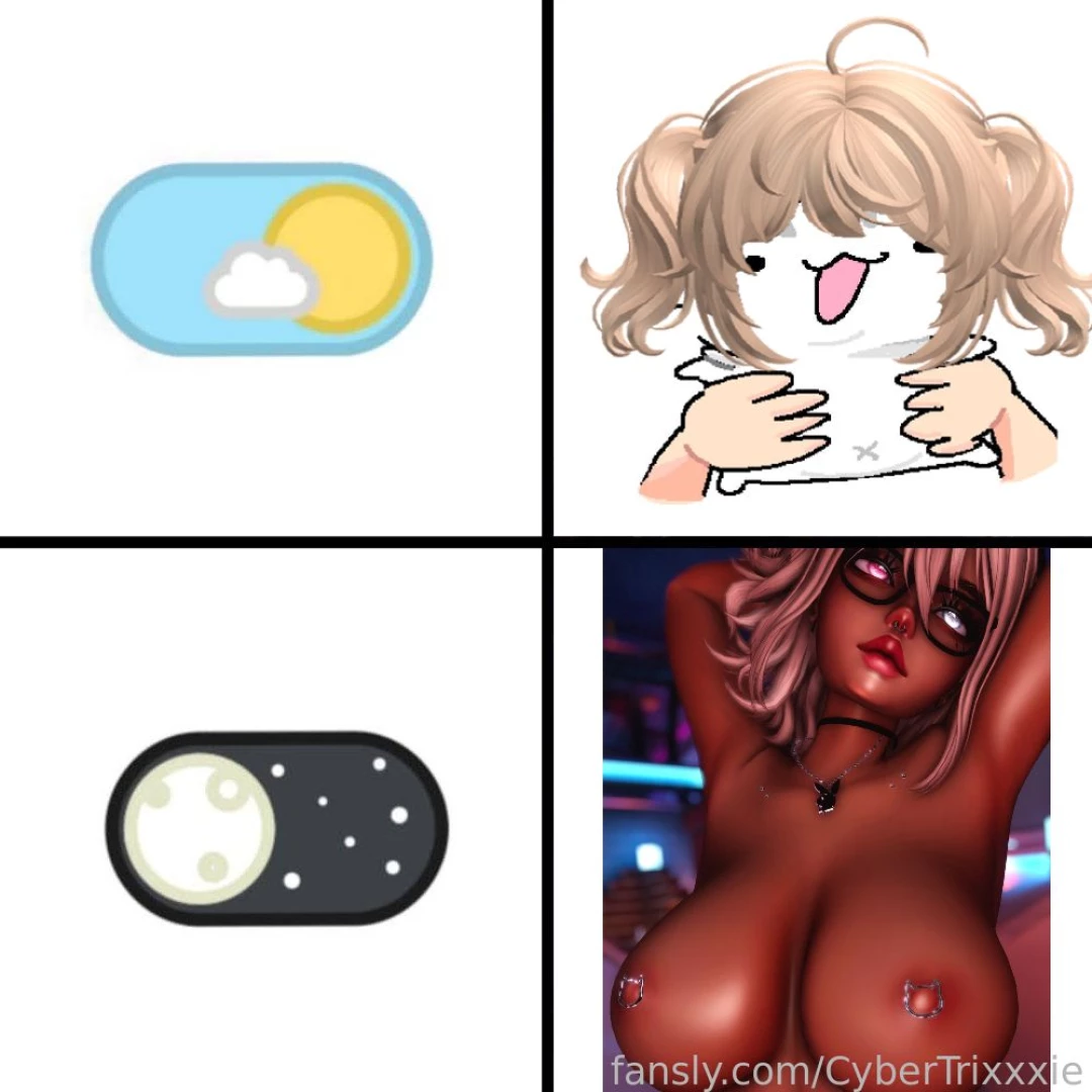 Gremlin at day lewdie at night https discord gg cybertrixxxie https 