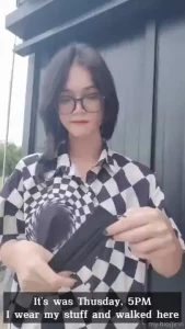 What to do next fyp public outdoor trans femboy buttplug flash caged