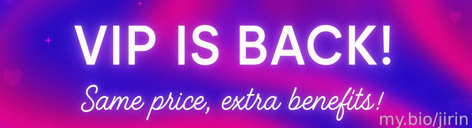 My sweetest fans i m so sorry for pausing the vip tier it broke my 