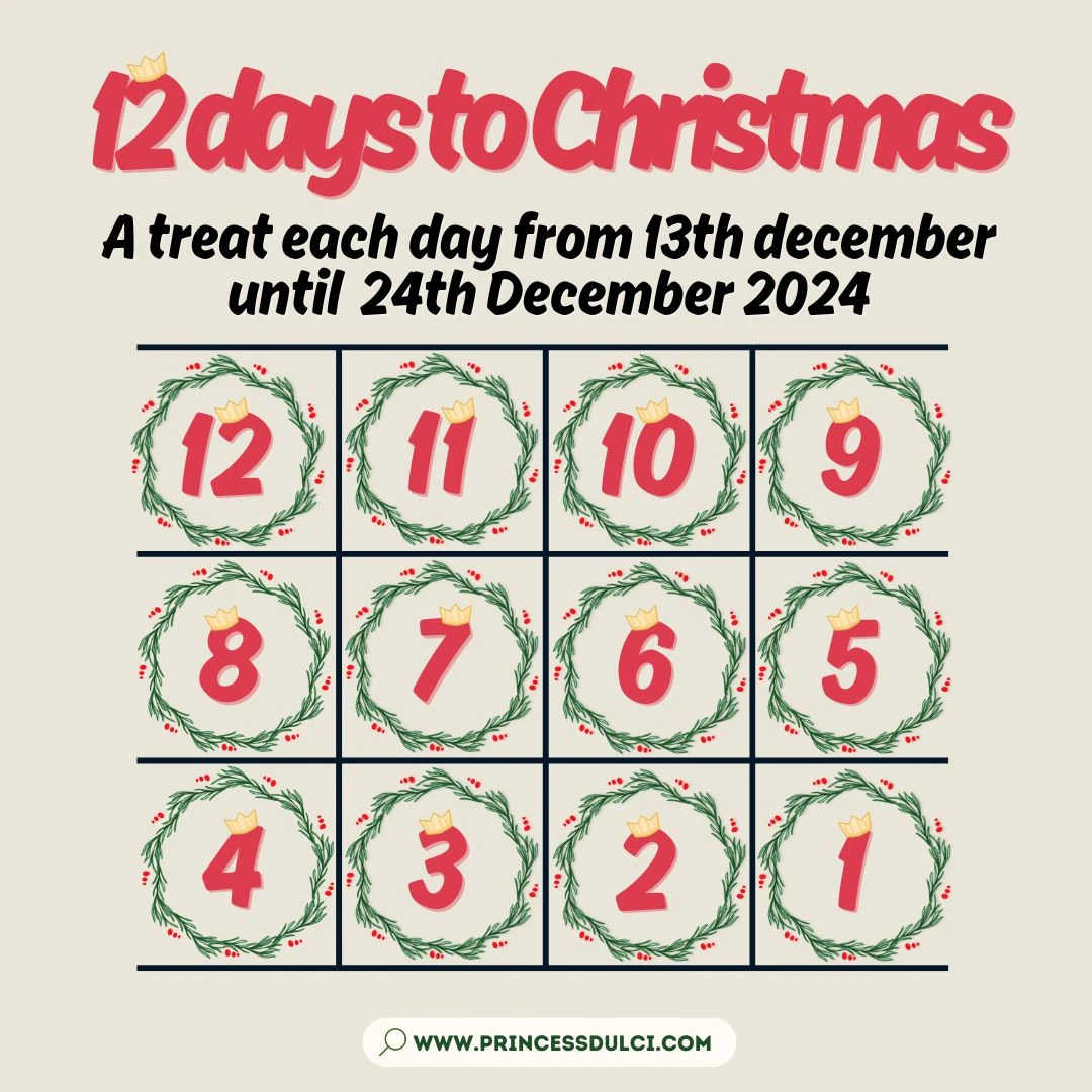 This friday my 12 days to christmas advent calendar will be starting part 1 
