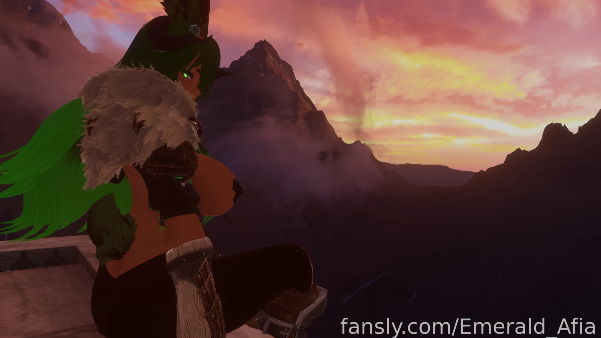 Such a lovely evening let s bask in the setting sun together shall we 