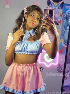 I would look insanely cute getting railed in this outfit ebony part 8