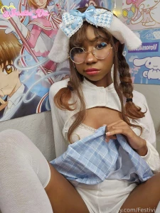 Do you like nerdy girls ebony gamergirl teen slut cute cosplay egirl part 3