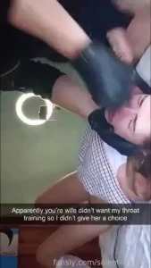 My dom sending snaps to my husband while he works away i was