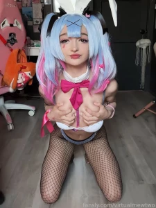 Miku posting again fyp miku cosplayer cosplay bunnygirl bunnysuit