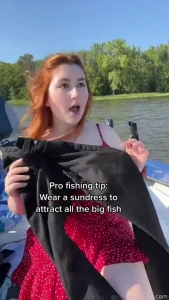 Time to land a big one redhead outdoor tiktok bikini boobs thick curvy