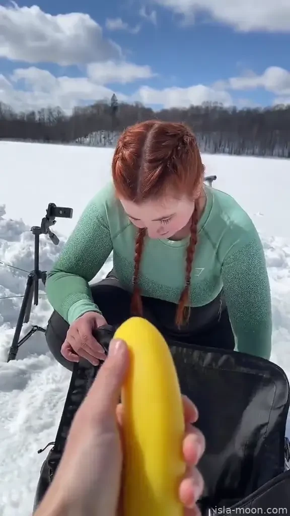The perfect thing to snack on tiktok allnatural natural redhead cute 